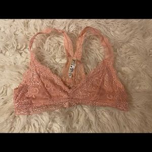 Lacey Pink/Orange colored Bralette